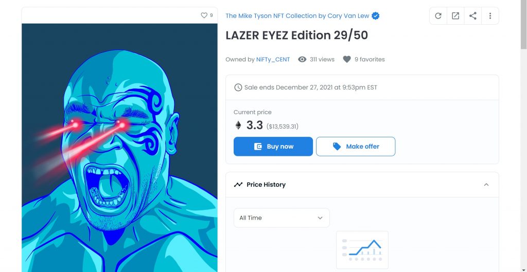 Mike-Tyson-NFT-Collection-Lazer-Eyes