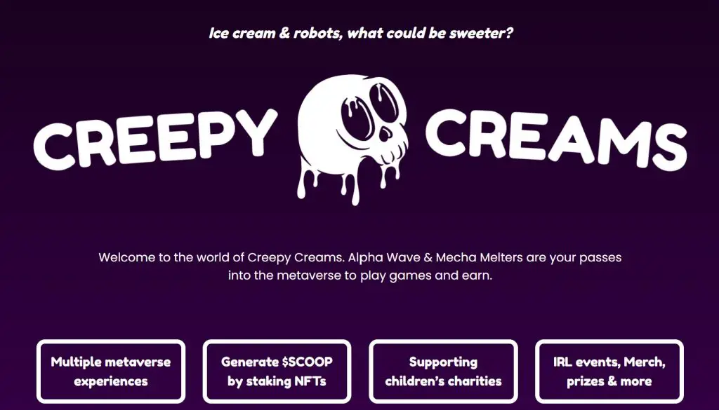NFT Utility Ideas: Creepy Creams Supports Children Charities